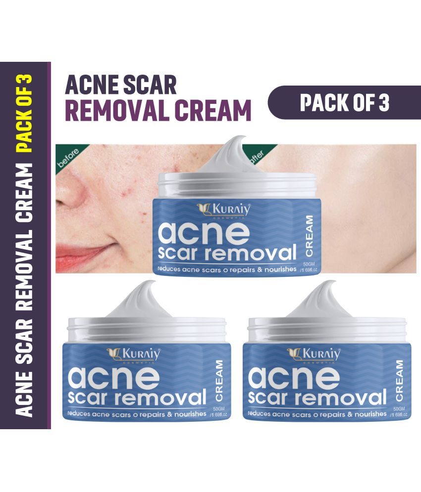     			KURAIY Scar Removal Cream Gel Remove Acne Spots Treatment Pack of 3