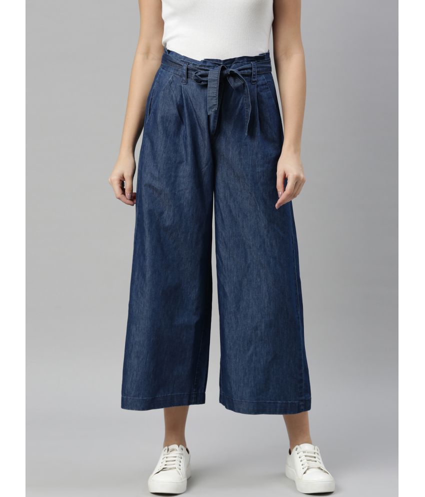     			Zheia - DeepBlue Denim Flared Women's Jeans ( Pack of 1 )