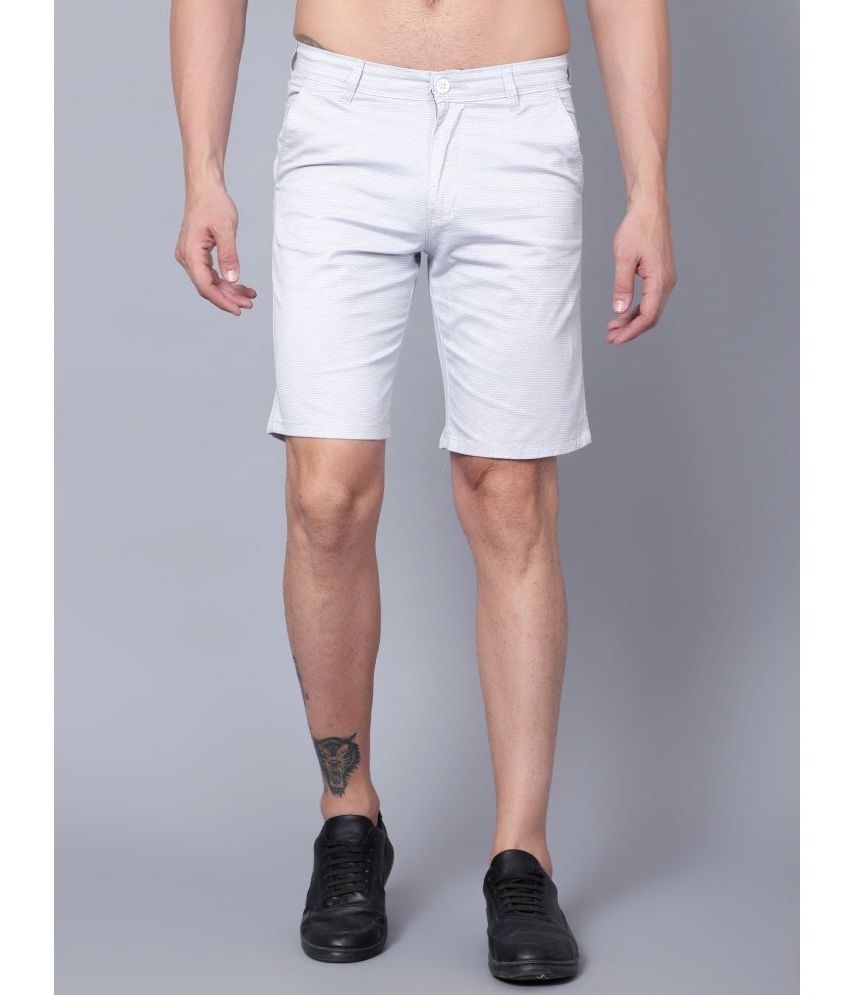     			plounge Off-White Cotton Blend Men's Chino Shorts ( Pack of 1 )