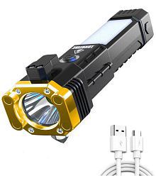 Rechargeable Flashlight Torch ,Long Distance Beam Range with 3 light modes.