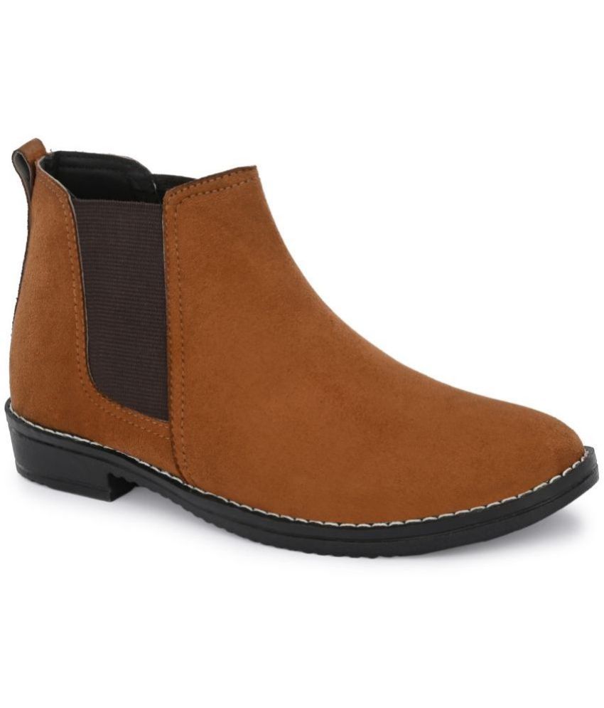     			Big Fox Tan Men's Chelsea Boots