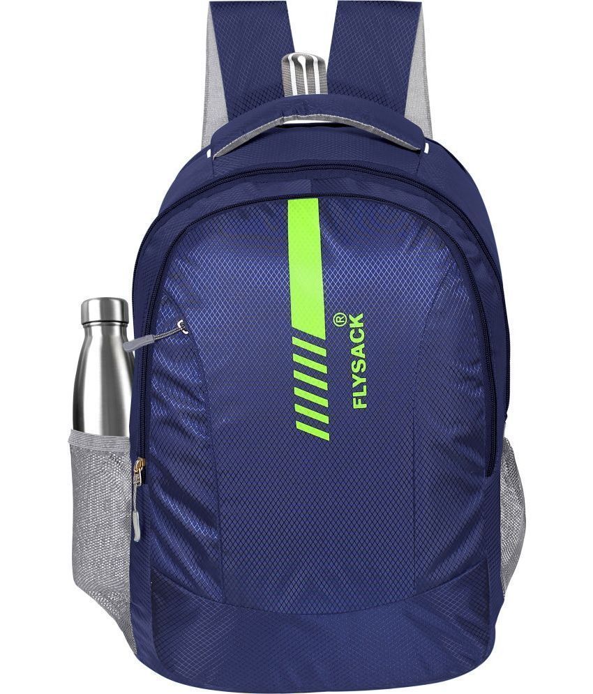     			FLYSACK Blue PU Backpack ( 40 Ltrs )