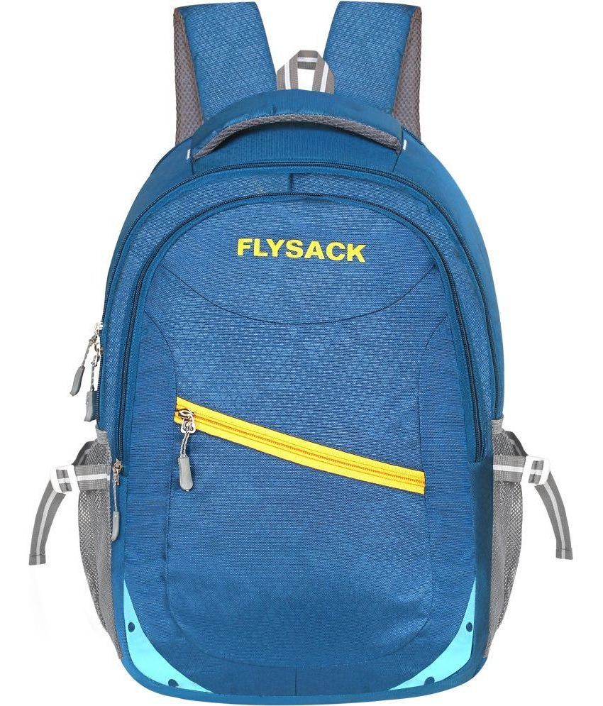     			FLYSACK Light Blue PU Backpack ( 35 Ltrs )