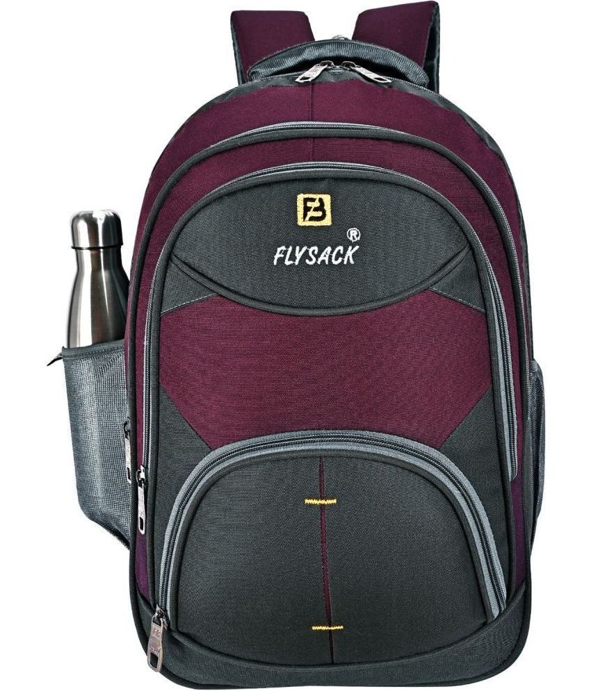     			FLYSACK Light Grey PU Backpack ( 40 Ltrs )