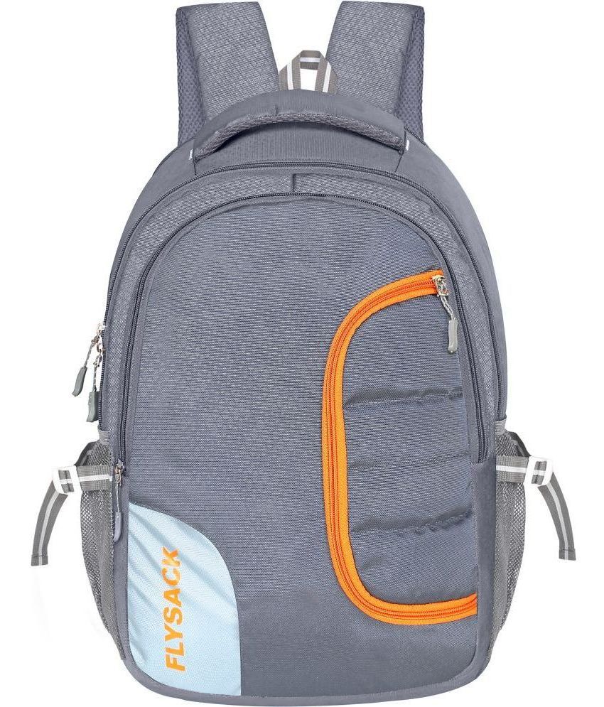     			FLYSACK Silver PU Backpack ( 35 Ltrs )