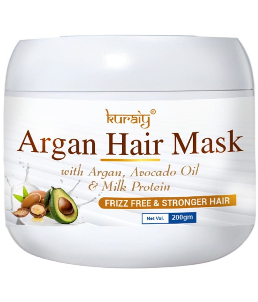     			KURAIY Hair Mask With Argan, Avocado Oil And Milk Protein For Frizz Hair And Stronger Hair 200g