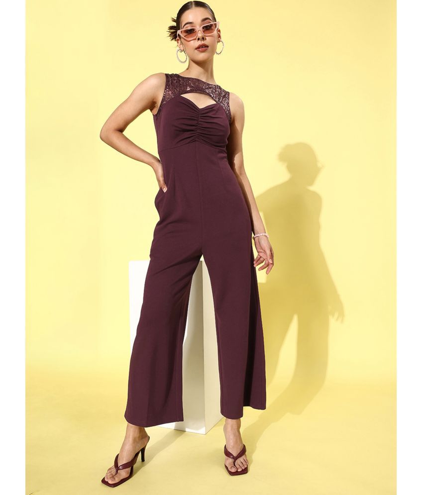     			Miss Chase Maroon Polyester Regular Fit Women's Jumpsuit ( Pack of 1 )
