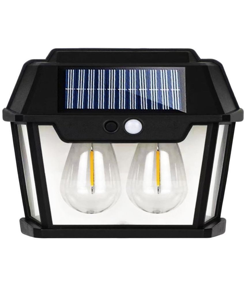     			Solar Wall Lights outdoor, Wireless Solar Wall Lantern with 3 Modes & Motion Sensor, Waterproof Exterior Lighting.