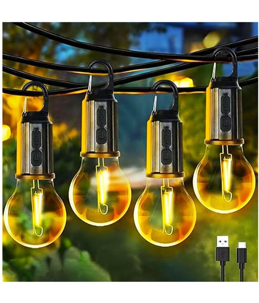     			let light Plastic Rechargeable usb hanging bulb. Pendant Black - Pack of 1