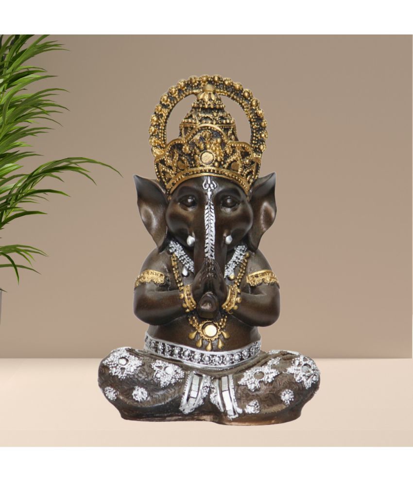     			BECKON VENTURE Palm Ganesha Showpiece 22 cm - Pack of 1