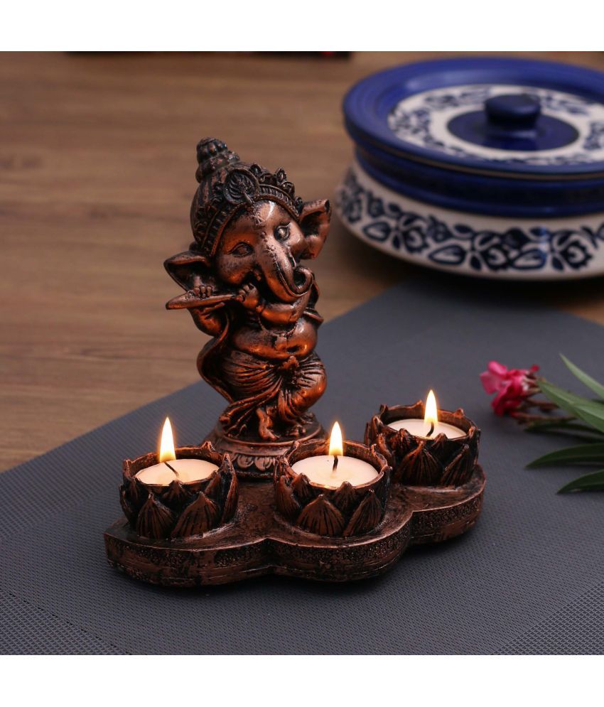     			BECKON VENTURE Palm Ganesha Showpiece 16.51 cm - Pack of 1