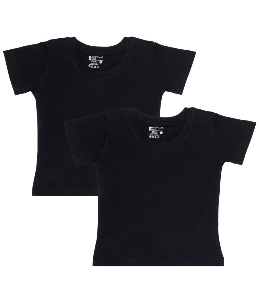     			Bodycare Pack of 2 Girls Cotton Blend T-Shirt ( Black )