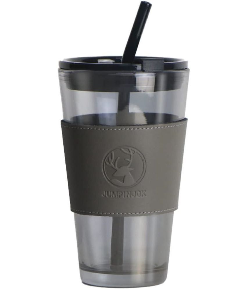     			KALPVRUKSH ENTERPRISE LEATHER COVER MUG Solid Glass Coffee Mug 510 mL ( Pack of 1 )