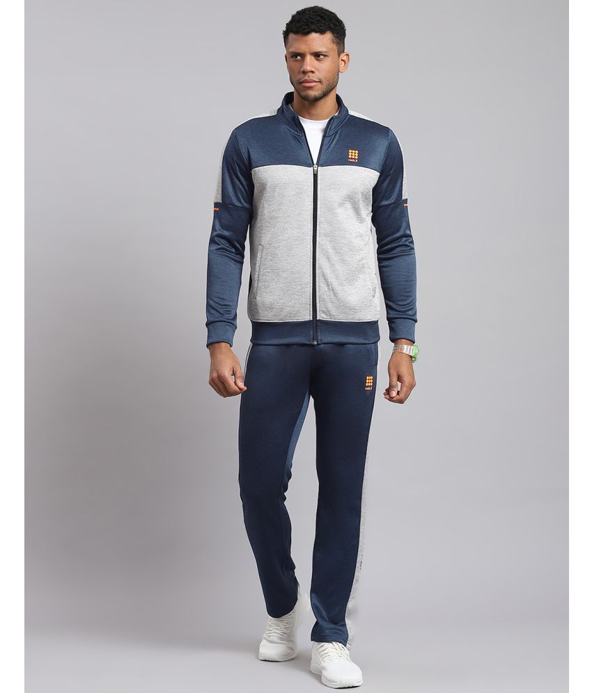     			Rock.it Navy Blue Polyester Regular Fit Men's Tracksuit ( Pack of 1 )