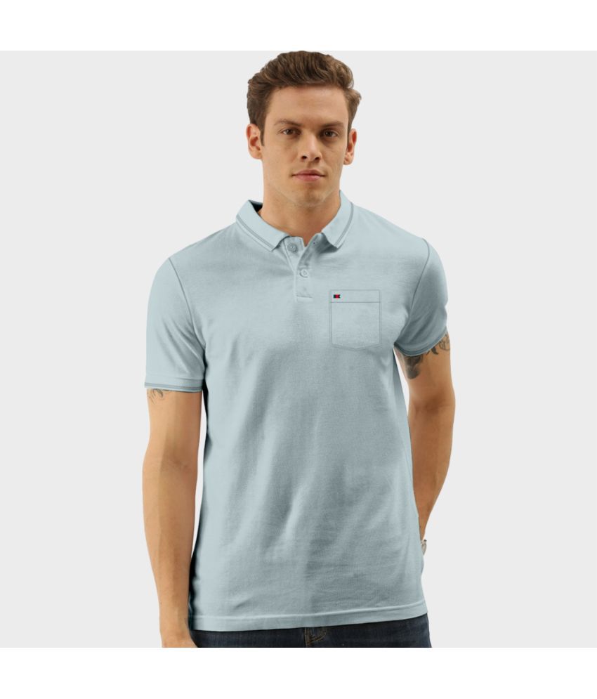     			TAB91 Cotton Slim Fit Solid Half Sleeves Men's Polo T Shirt - Light Grey ( Pack of 1 )