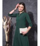 Mamoose Viscose Solid Straight Women's Kurti - Green ( Pack of 1 )