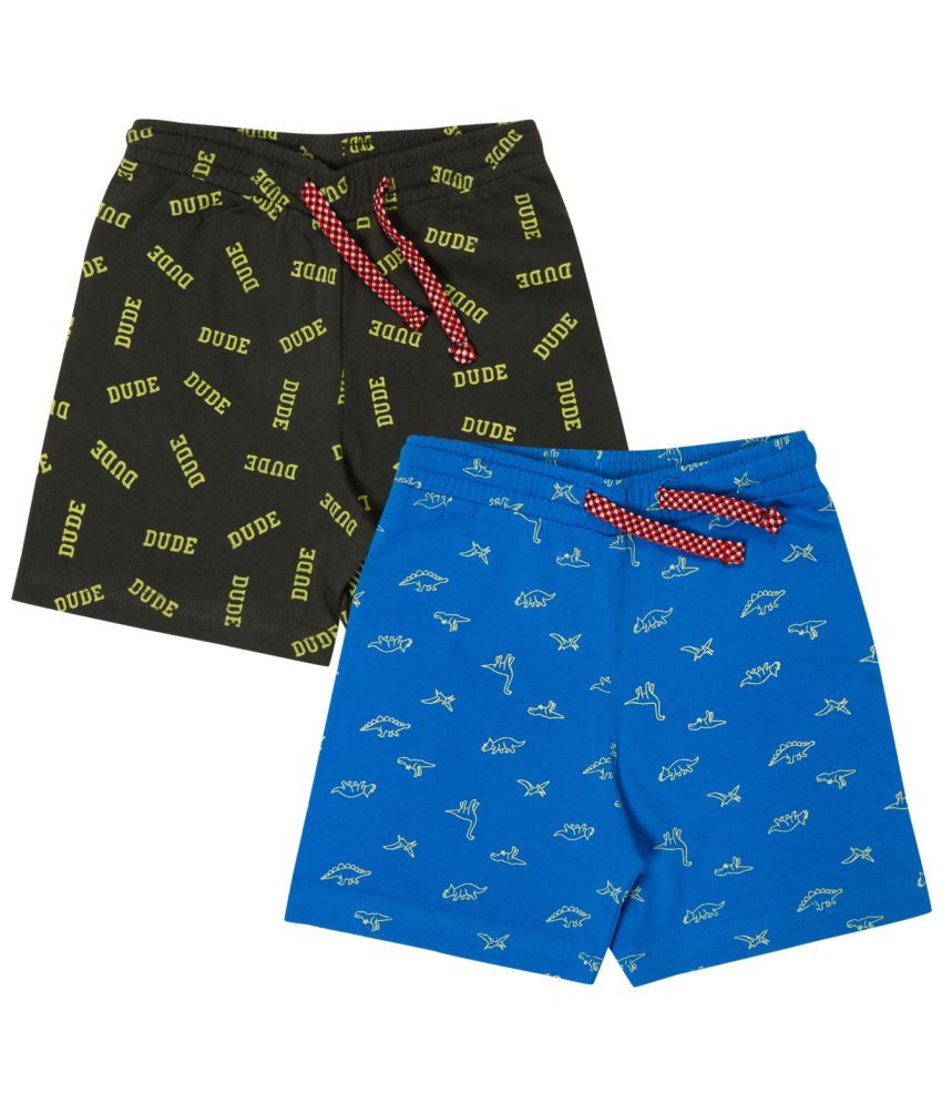     			Bodycare Pack of 2 Cotton Blend Shorts For Boys ( Multicolor )