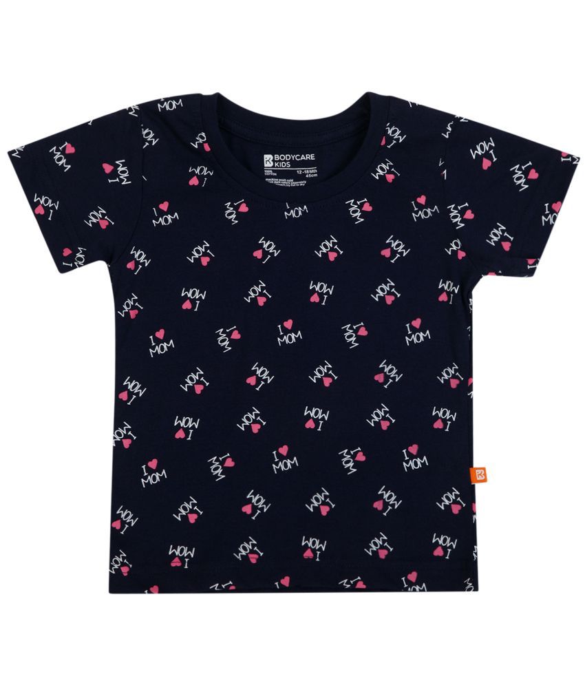     			Bodycare Navy Baby Girl T-Shirt ( Pack of 1 )