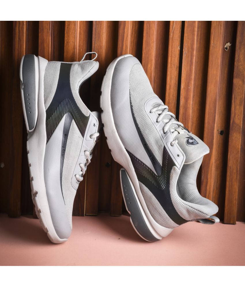     			Dollphin FIXER-800 Light Grey Men's Sports Running Shoes