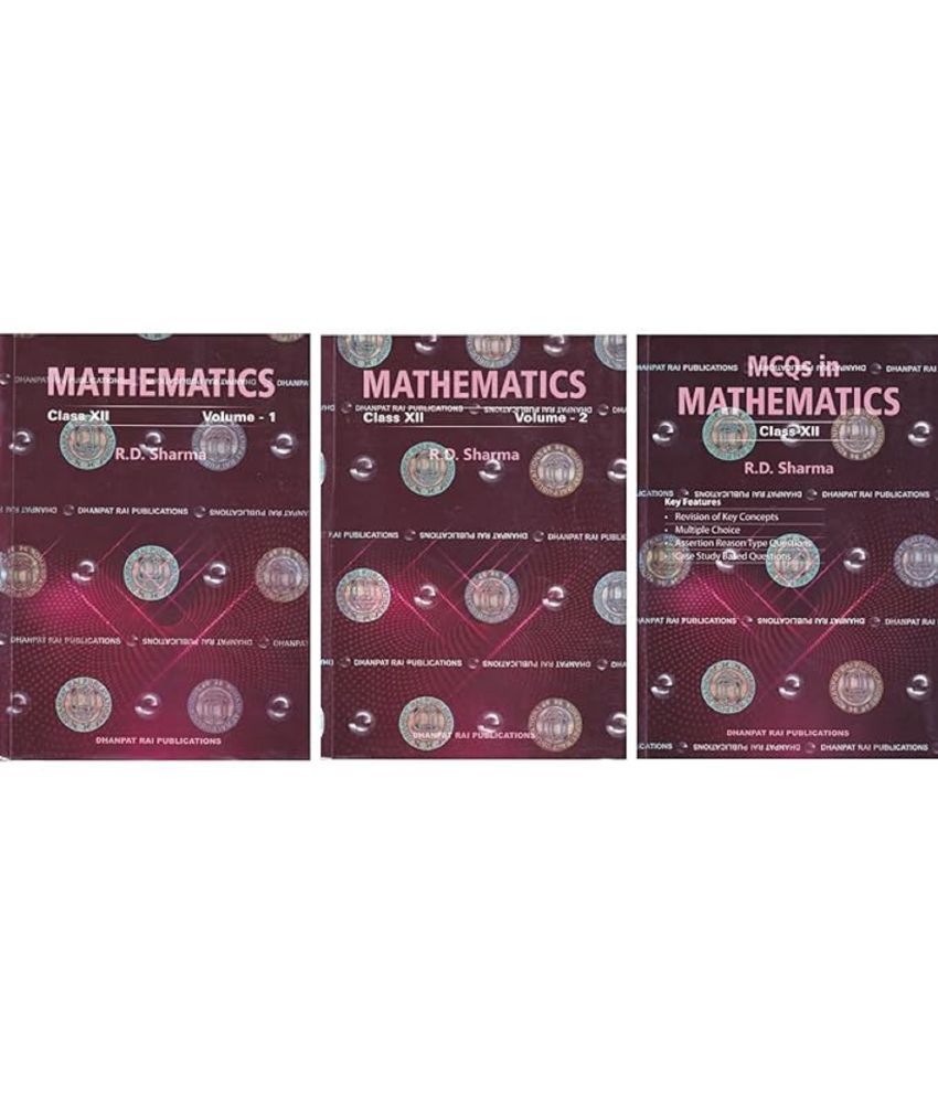     			Mathematics class 12th Vol. 1, Vol. 2, and MCQ - by R.D. Sharma (2024-25 Examination) Paperback – 11 January 2024
