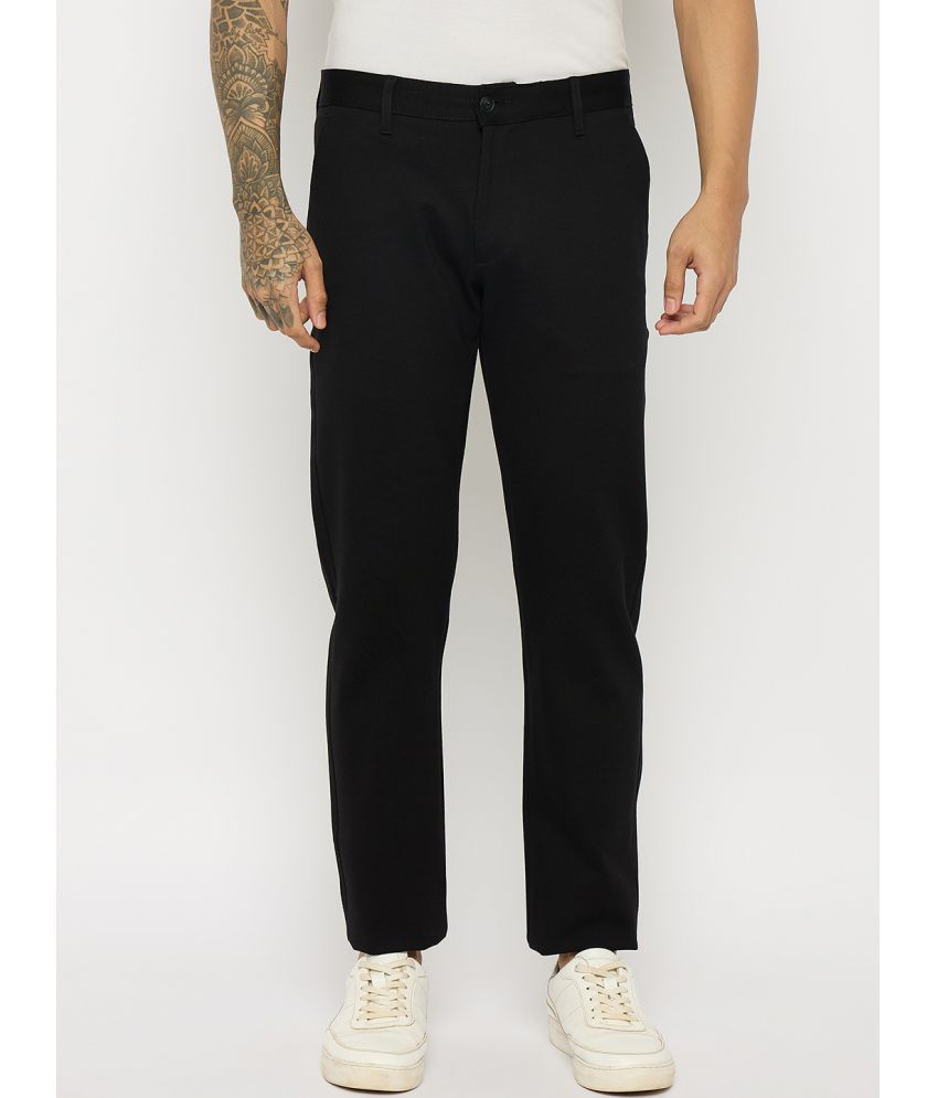     			Duke Slim Flat Men's Chinos - Black ( Pack of 1 )