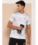 Alcis White Polyester Slim Fit Men's Sports T-Shirt ( Pack of 1 )