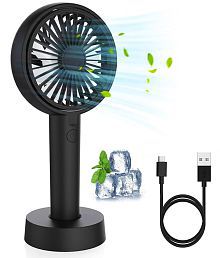 Rechargeable hand fan with USB charging 3 adjustable wind speeds ( Multicolor ).