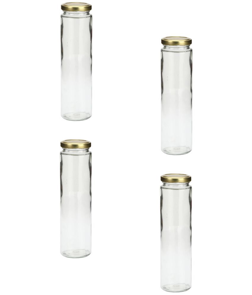     			AFAST Glass Container Glass Transparent Utility Container ( Set of 4 )