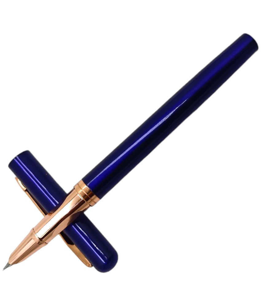     			Dikawen Blue Extra Fine Line Fountain Pen ( Pack of 1 )