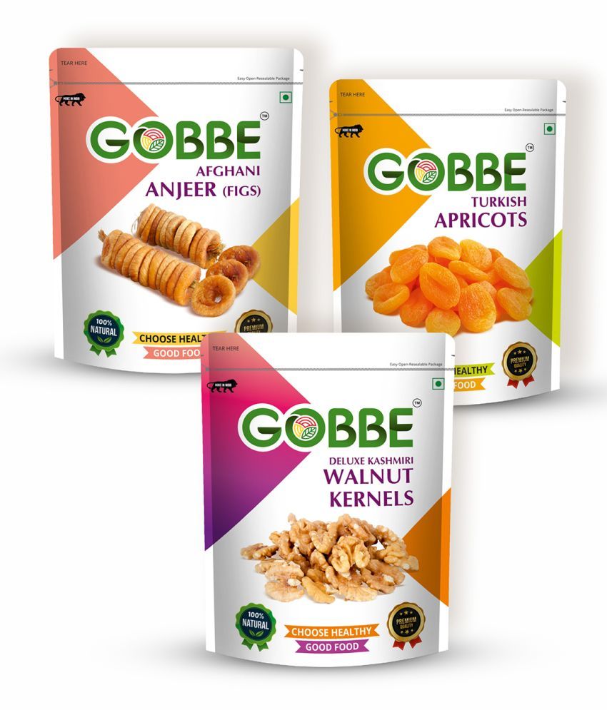     			GOBBE Fig (Anjeer) 600 g Pack of 3