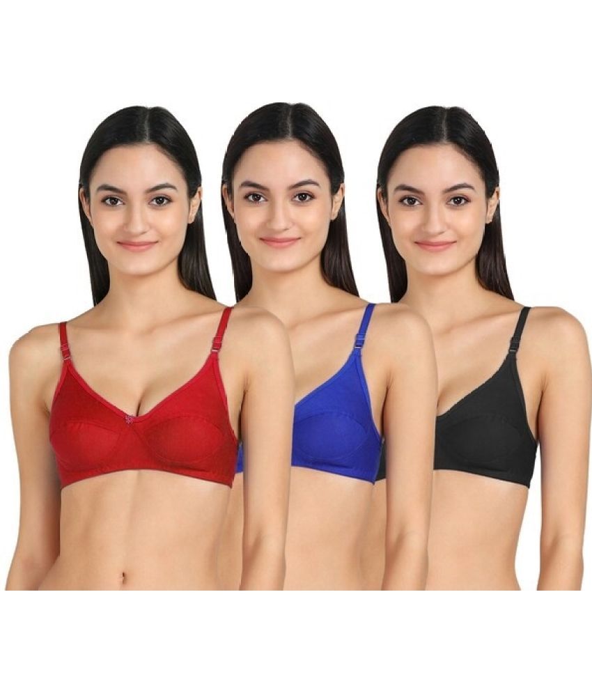     			Kiran Enterprises Pack of 2 Cotton Women's Everyday Bra ( Multicolor )