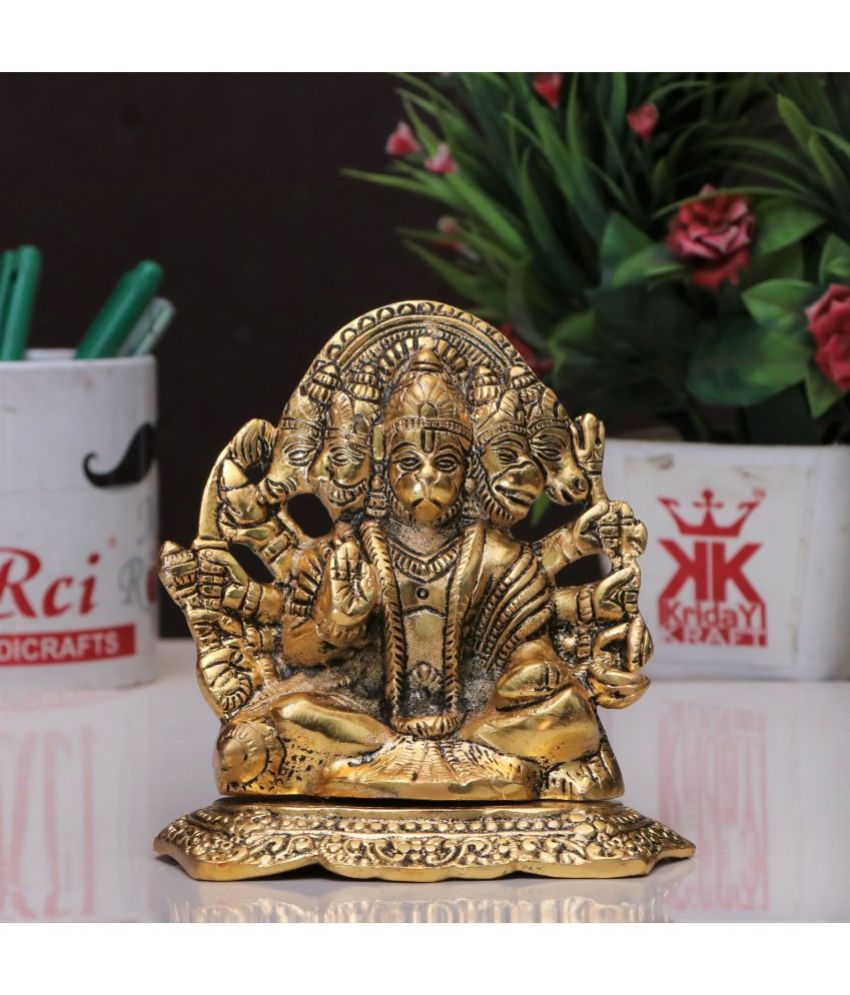     			KridayKraft Aluminium Lord Hanuman Idol ( 14.5 cm )