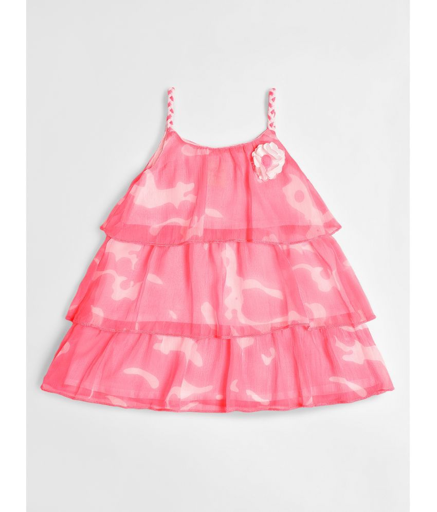     			Nauti Nati Pink Polyester Baby Girl Dress ( Pack of 1 )