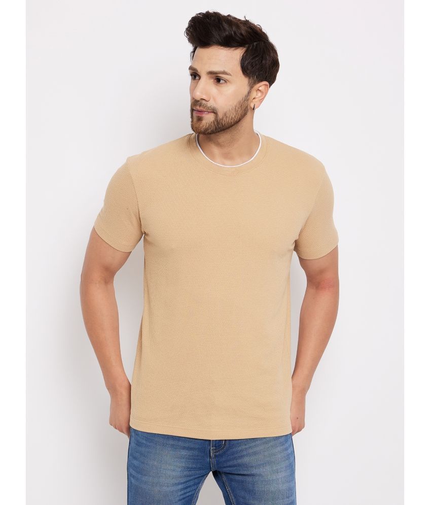     			Wild West Pack of 1 Cotton Blend Regular Fit Men's T-Shirt ( Beige )