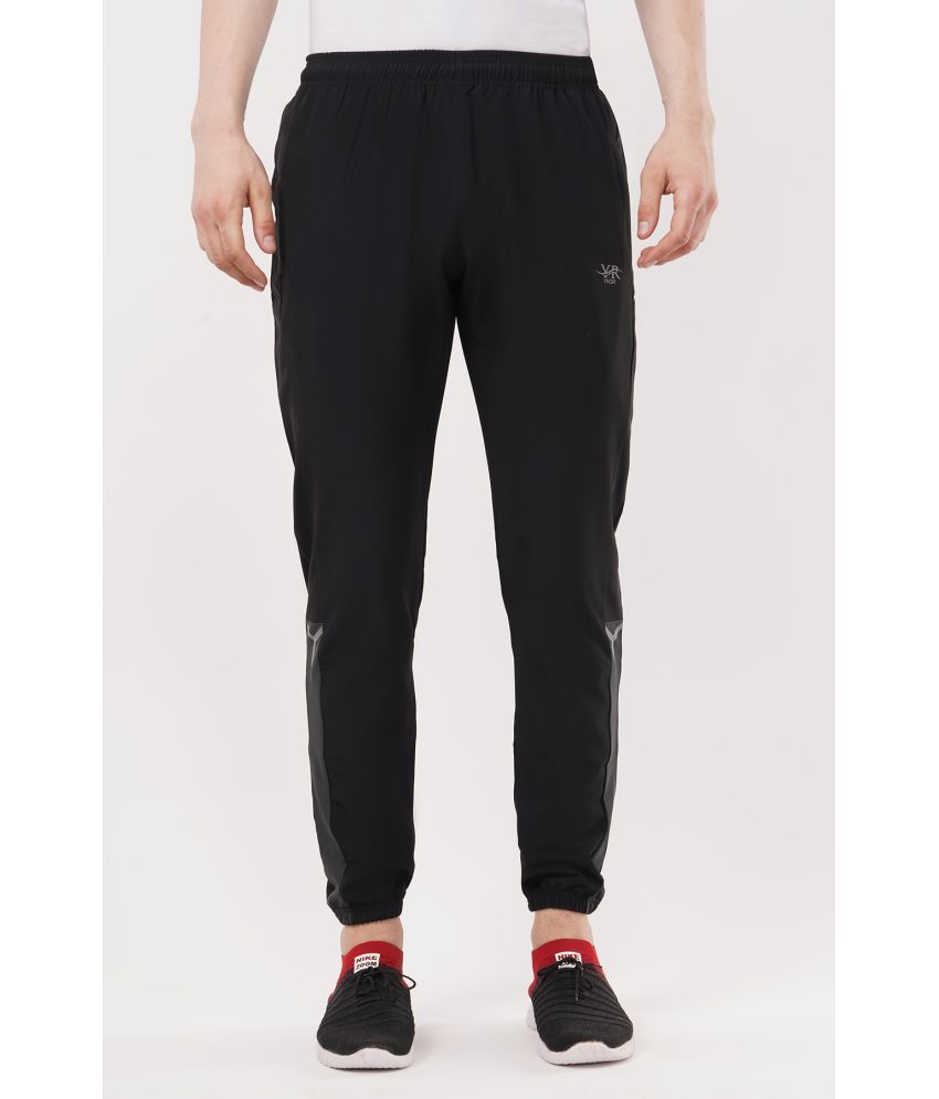     			YAQR Black Polyester Blend Men's Joggers ( Pack of 1 )