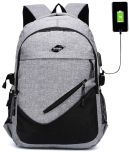 OMRON BAGS Grey Polyester Backpack ( 30 litres )