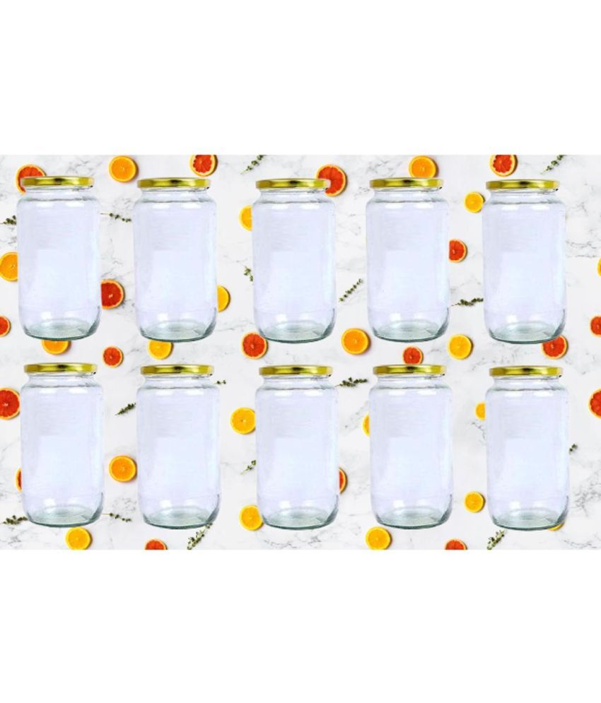     			AFAST Glass Container Glass Transparent Utility Container ( Set of 10 )