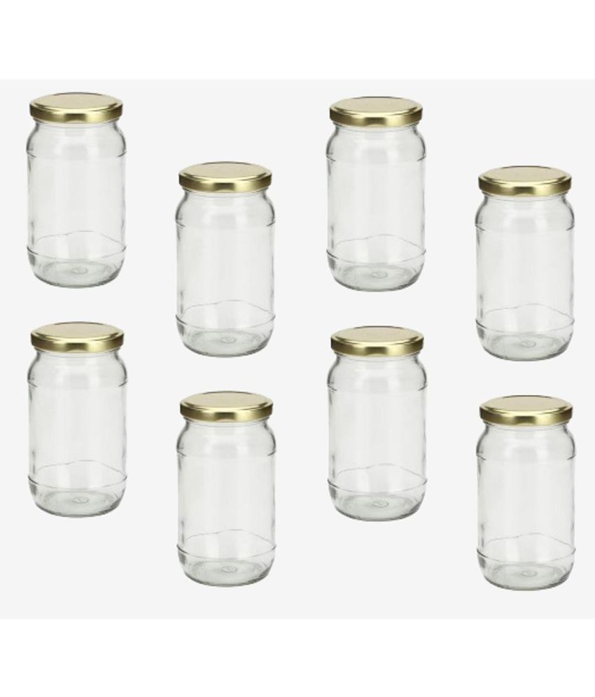     			AFAST Glass Container Glass Transparent Utility Container ( Set of 8 )