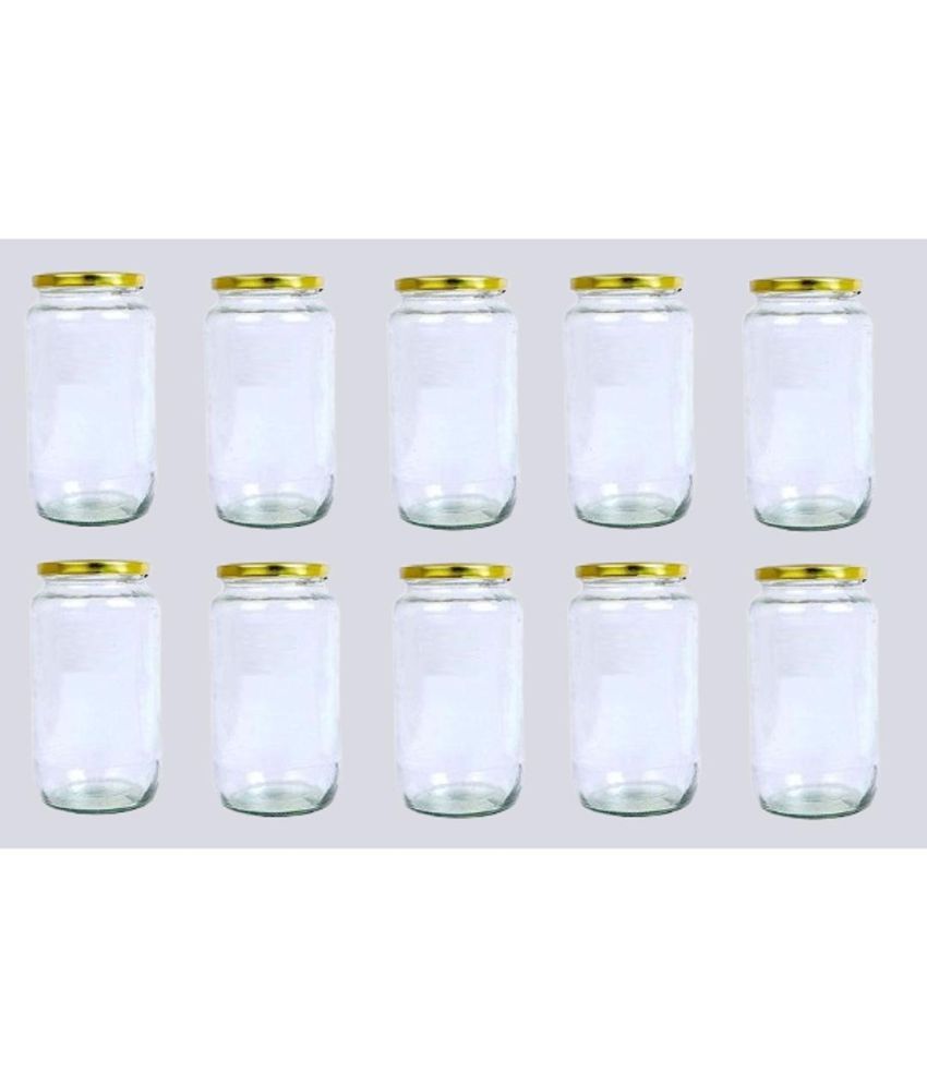     			AFAST Glass Container Glass Transparent Utility Container ( Set of 10 )