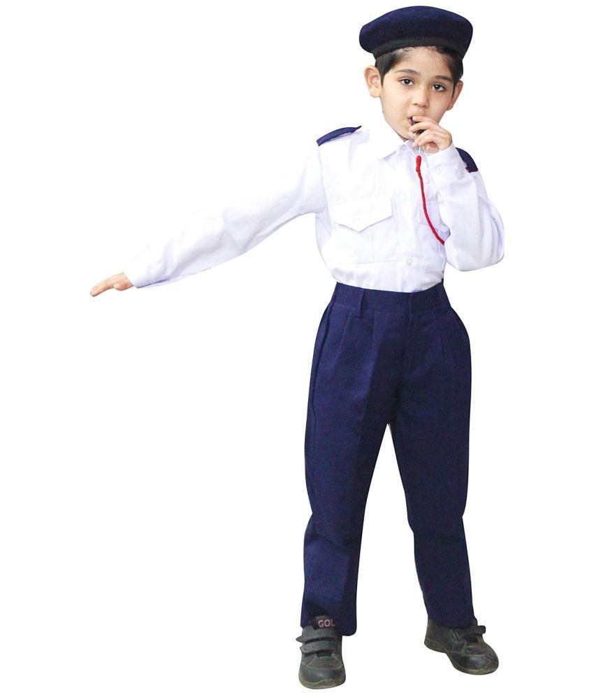     			Our Helper Traffic Cop Costume For Boys & Girl, Cop Uniform Dress, 3-4 Yrs