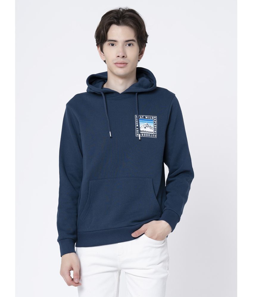     			Red Tape Cotton Blend Hooded Men's Sweatshirt - Blue ( Pack of 1 )