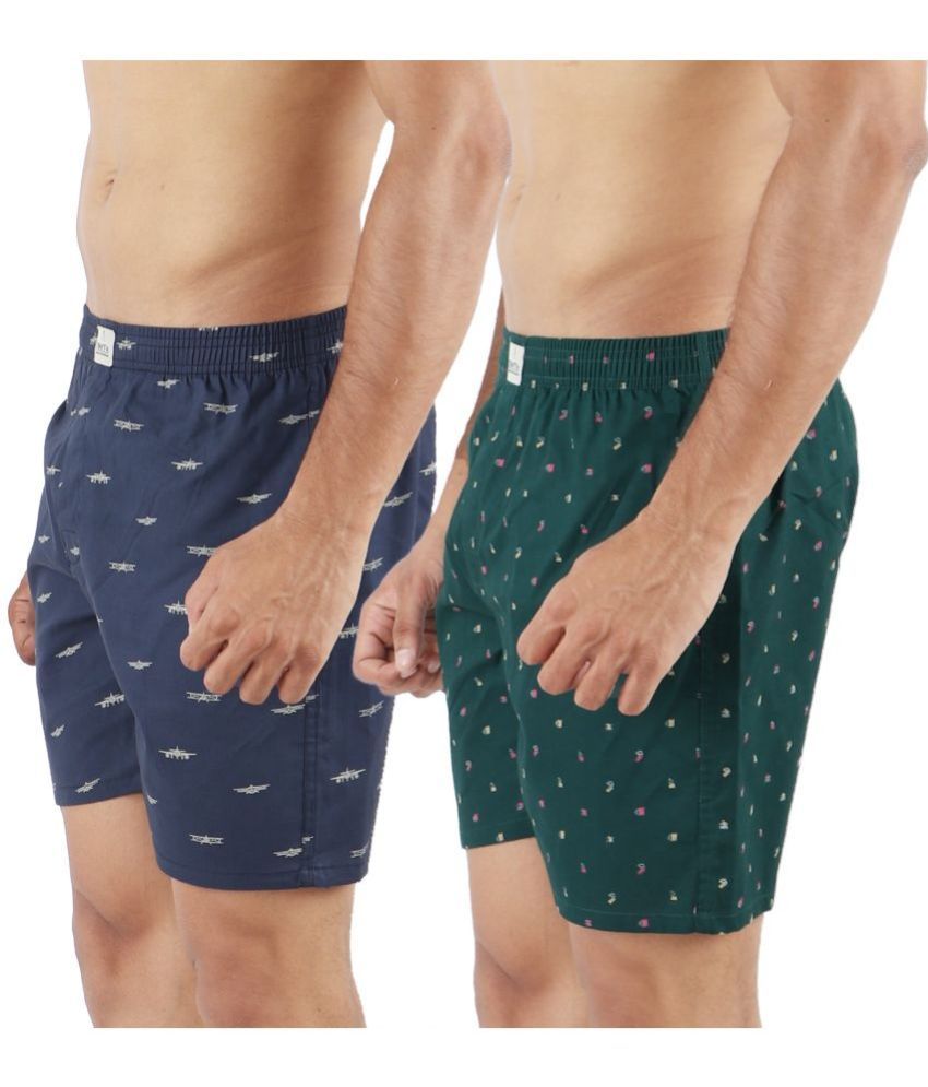     			Pack of 2 Supersquad Cotton Men's Boxer- ( Multicolor )