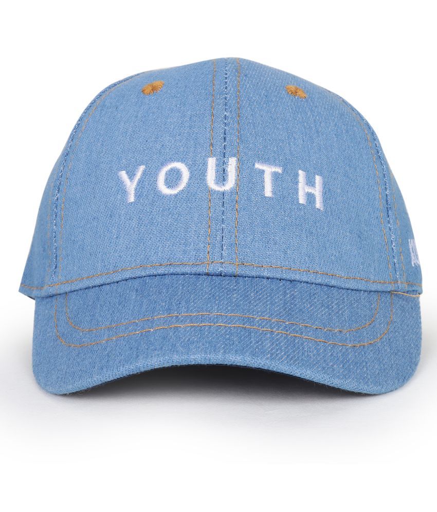     			Zacharias Boy's & Girl's Kids Cotton Denim Cap kc-40 (Light Blue_1-4 Years) (Pack of 1)