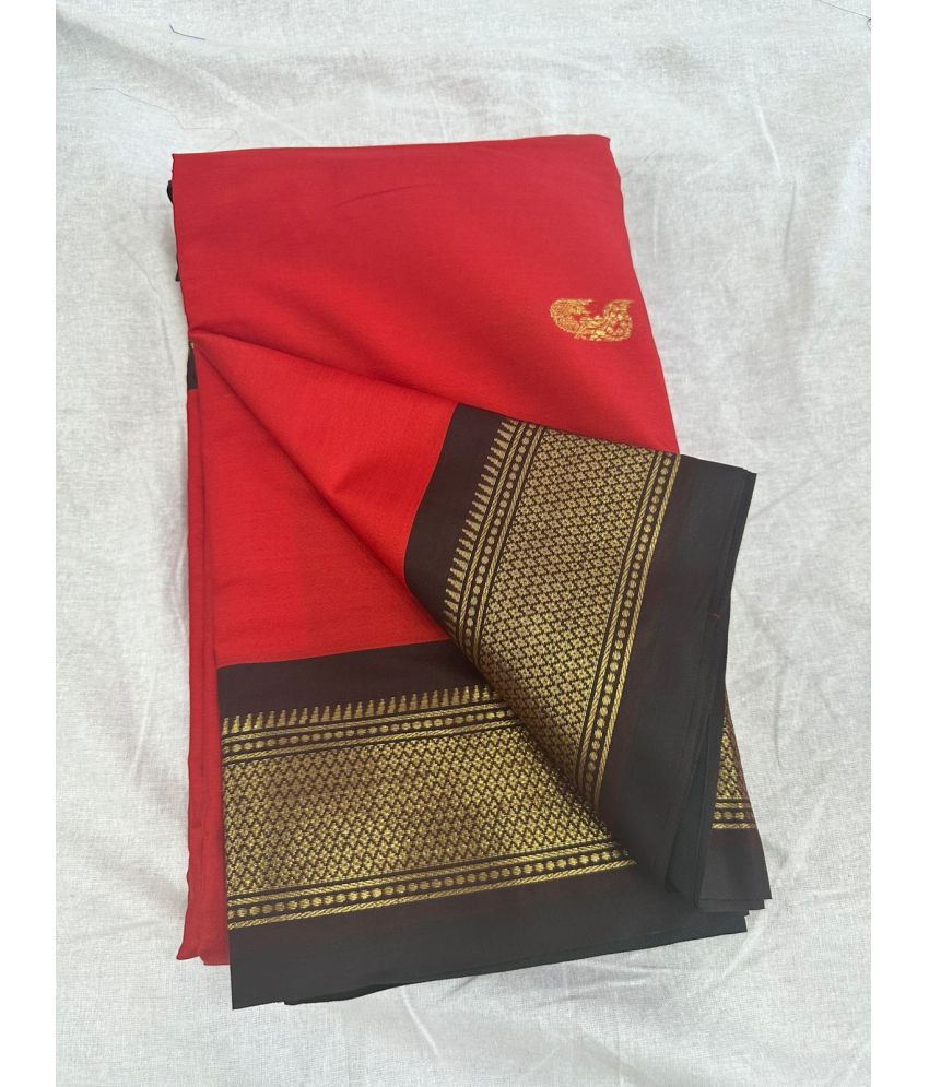     			A TO Z CART Cotton Silk Embellished Saree With Blouse Piece - Multicolour ( Pack of 1 )