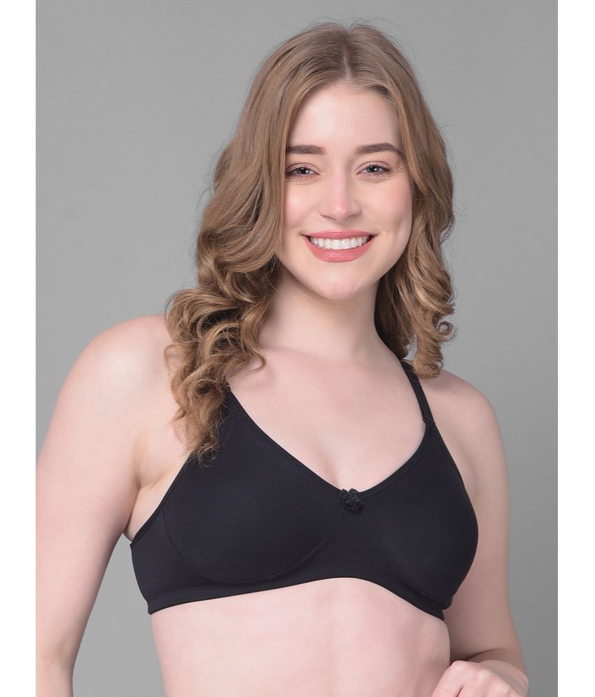     			Dollar Missy Black Cotton Non Padded Women's T-Shirt Bra ( Pack of 1 )