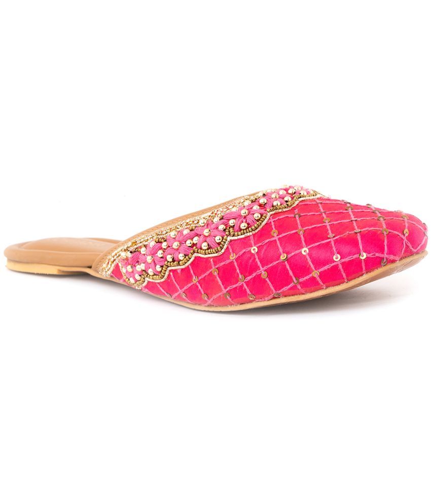     			KHADIM Pink Women's Flats