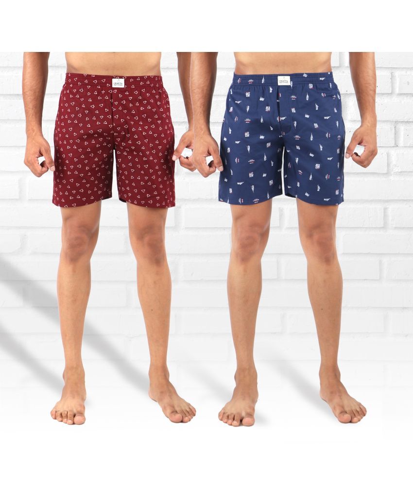     			Supersquad Pack of 2 Cotton Men's Boxer- ( Multicolor )