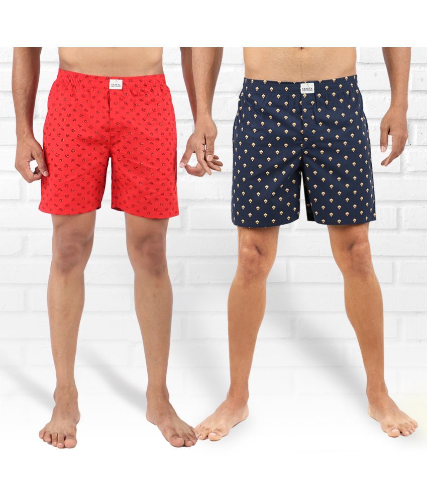     			Supersquad Pack of 2 Cotton Men's Boxer- ( Multicolor )