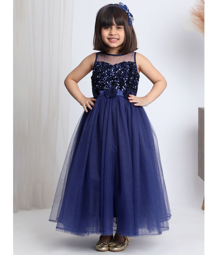     			Toy Balloon Kids Navy Net Girls Gown ( Pack of 1 )