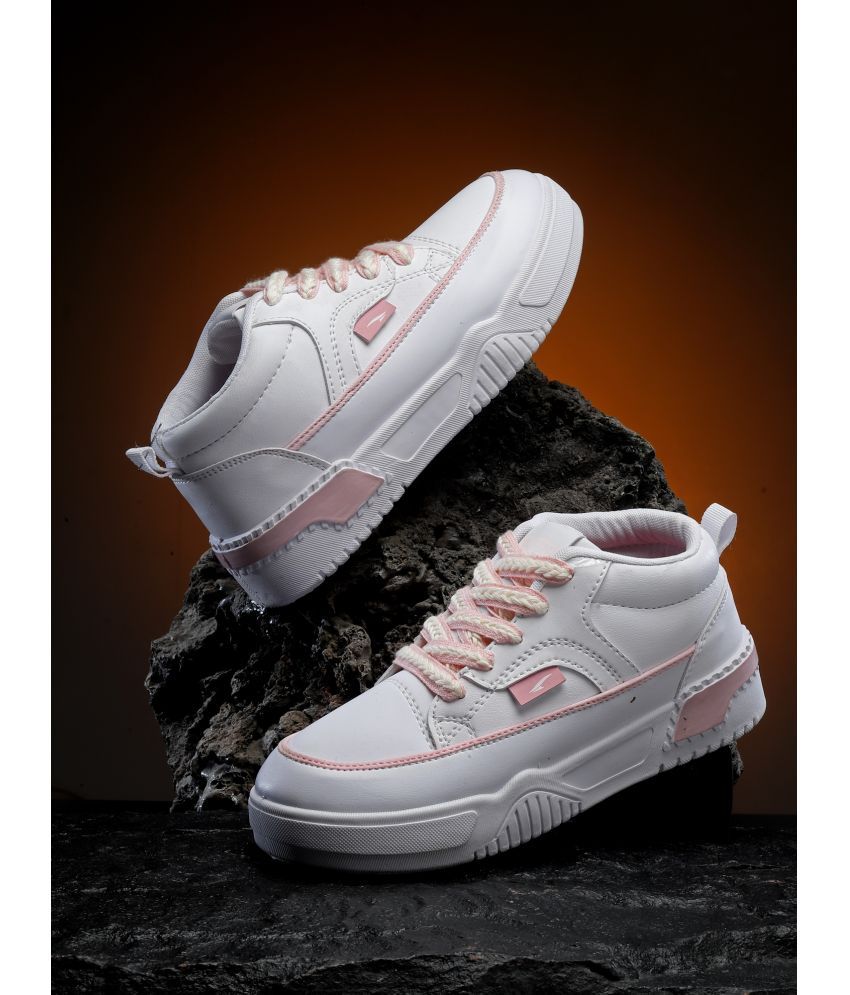     			ASIAN White Women's Sneakers